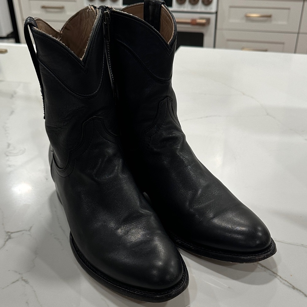 Tecovas The Dean. Black Cowboy Boots - Picture 3 of 9